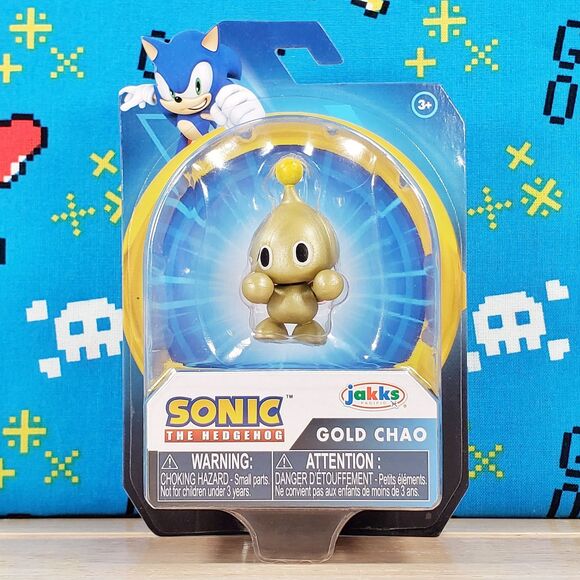 Jakks Pacific Sonic the Hedgehog Golden Chao 2.5" Collectible Action Figure New - Picture 1 of 9